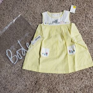 Baby boden animal woven dress